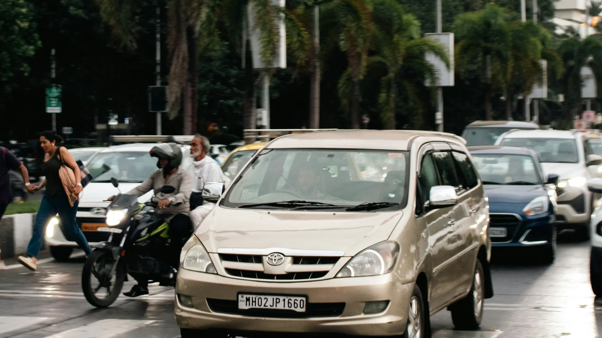 Employees boarding corporate transport for an evening office shift